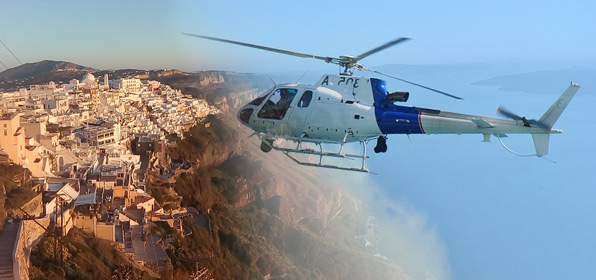 santorini helicopter tours